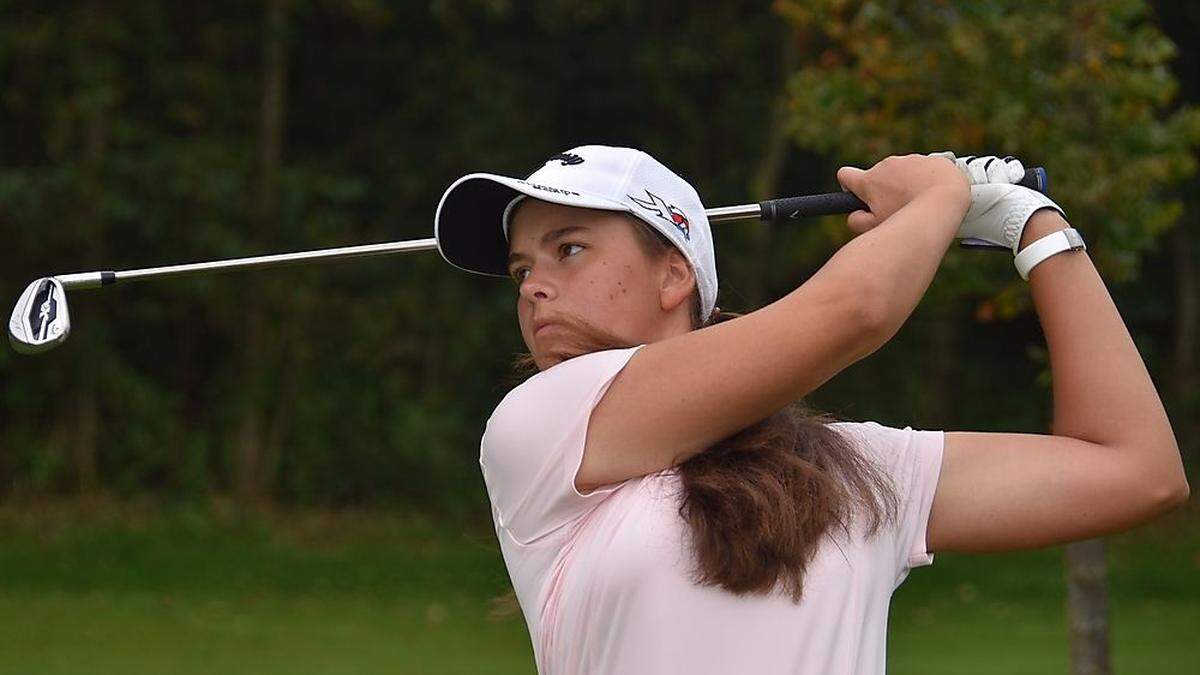 Johanna Ebner vom GC Finkenstein kam auf Rang zwei