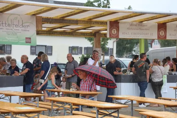 Auch ein kleiner Regenschauer ...