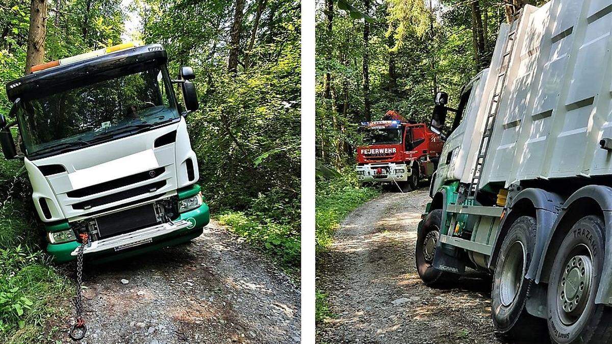 Die missliche Lage des Lkw