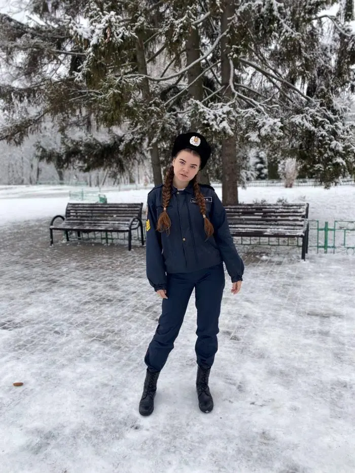 Die Ukrainerin besuchte in ihrer Heimat die Militärschule