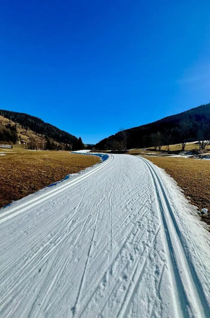 Die Loipe in Bad Kleinkirchheim am Freitag