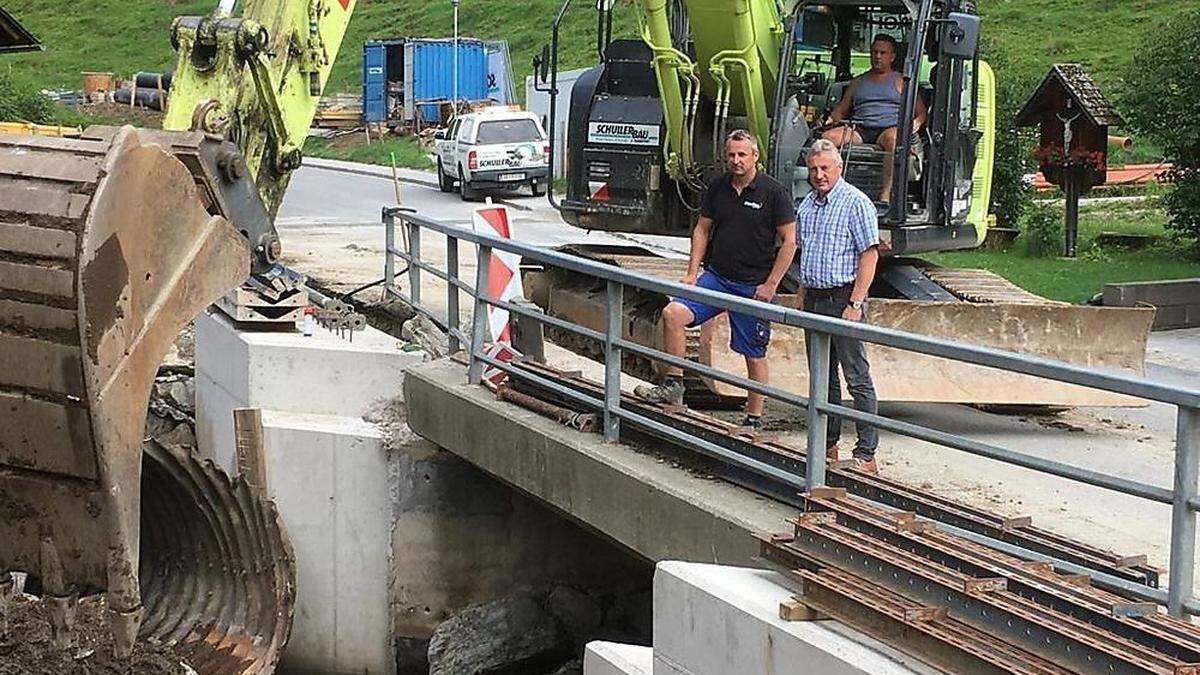 Gasen ist bisher mit einem blauen Auge davongekommen. Derzeit steht der Neubau der Brücke an der L104 (Breitenauerstraße) auf dem Programm.