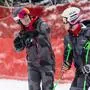 Andreas Evers, hier mit Lukas Feurstein, sucht Wege, um Österreichs Abfahrer wieder schnell zu machen 