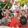 Der Hauptplatz in Fürstenfeld wurde zur großen Fanzone