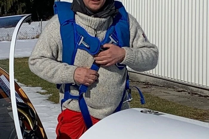 Er brach zu einem Messflug auf.