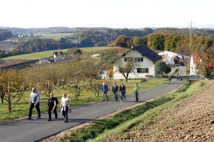 zur zehn Kilometer langen Wanderstrecke...