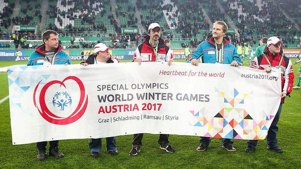 Für die Special Olympics wird bereits kräftig die Werbetrommel gerührt