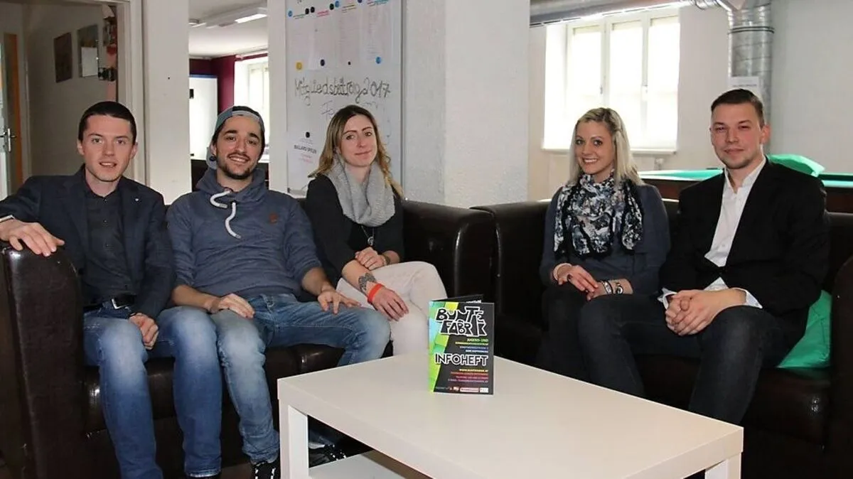 Gemeinderat Christopher Till, Stefan Kovacsics, Verena Pichler, Christina Ebner, Benjamin Grundauer (v. l.)