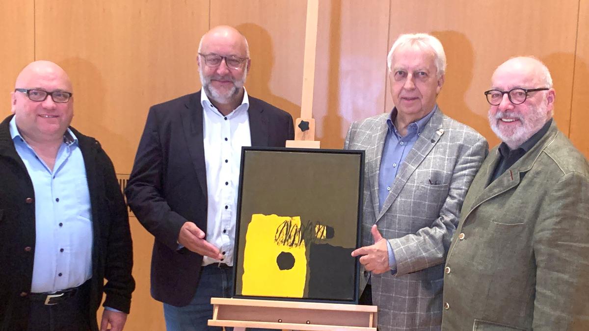 Kulturamtsleiter Alexander Gerdanovits, Stadtwerke-Vorstand Erwin Smole, Ideen-Geber Harald Raffer, Schriftsteller Günter Schmidauer