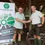 Matthias Kranz und Peter Prietl bei der feierlichen Eröffnung des erneuerten Naturlehrpfads