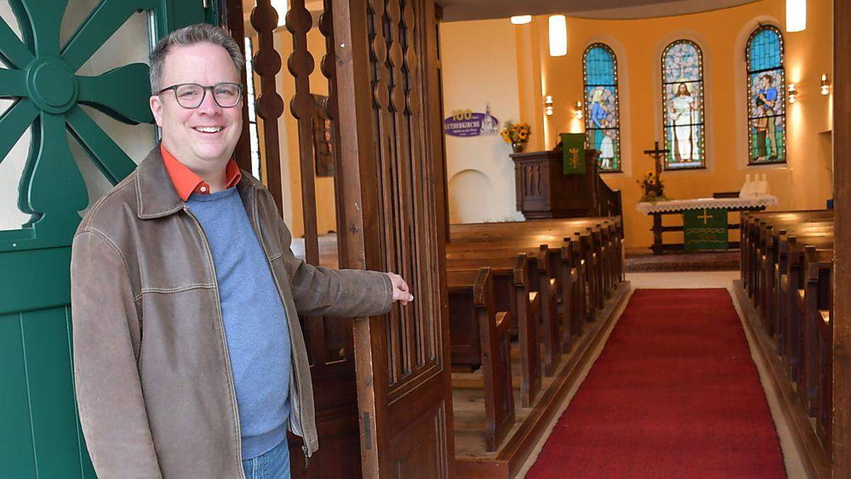 Peter Stockmann stammt ursprünglich aus Trier. Er will die evangelische Kirche in Spittal ganz offen gestalten