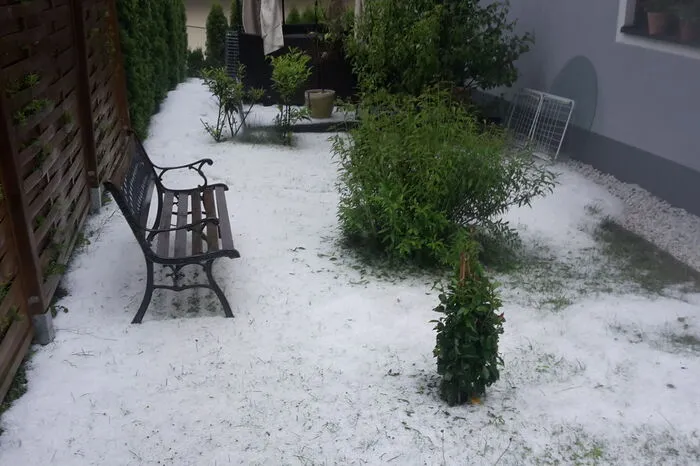 Hagel am Montag in Ratzendorf