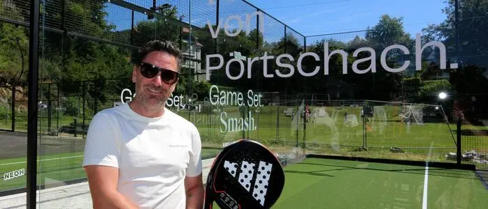 Sebastian Dernoschnig hatte die Idee zur Padel-Anlage in Pörtschach