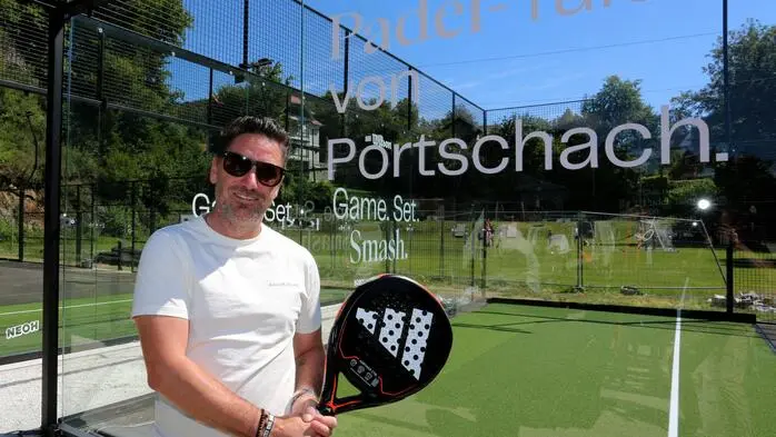 Sebastian Dernoschnig hatte die Idee zur Padel-Anlage in Pörtschach
