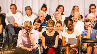 Hochkonzentriertes Publikum im ORF-Theater in Klagenfurt: Bachmann-Preis