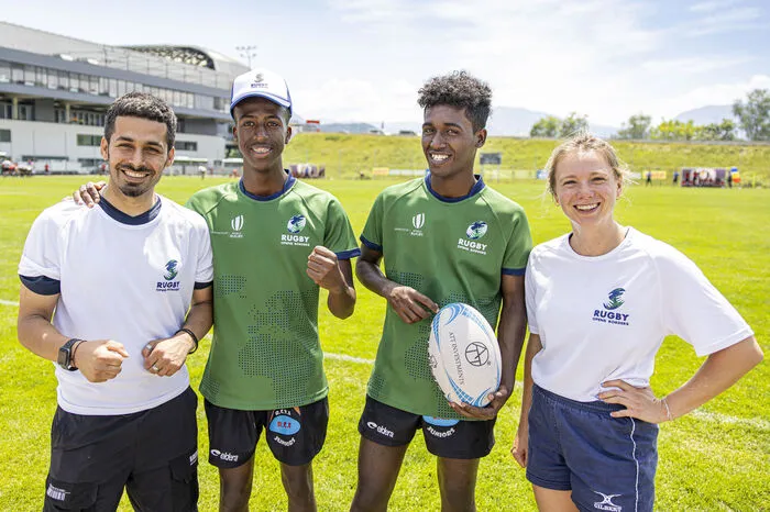 Martina Köck ist Trainerin den Open Borders Rugby Teams. Die Spieler sind Flüchtlinge und Migranten aus Ländern wie Somalia, Afghanistan oder Kurdistan. Das Ziel der Teilnahme: Spielpraxis sammeln.