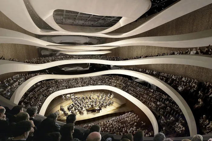 Hier soll, so Pucher, die perfekte Akustik mit Stadionatmosphäre kombiniert werden.