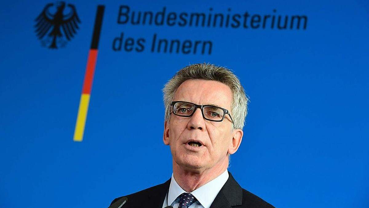 Innenminister Thomas de Maiziere