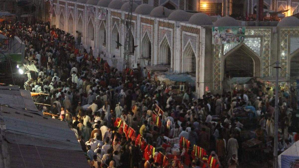 Der Anschlag erfolgte in der Stadt Sehwan in Pakistan