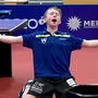 Der zwölfjährige Julian Rzihauschek jubelt auch schon wie ein Großer