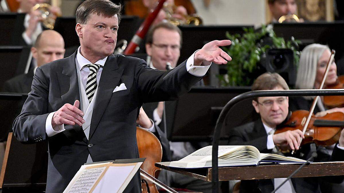 Christian Thielemann, hier beim Neujahrskonzert 2019, legt keinen Wert auf Zusammenarbeit mit Nikolaus Bachler