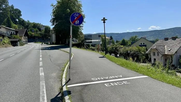 Ein Rad- und Gehweg