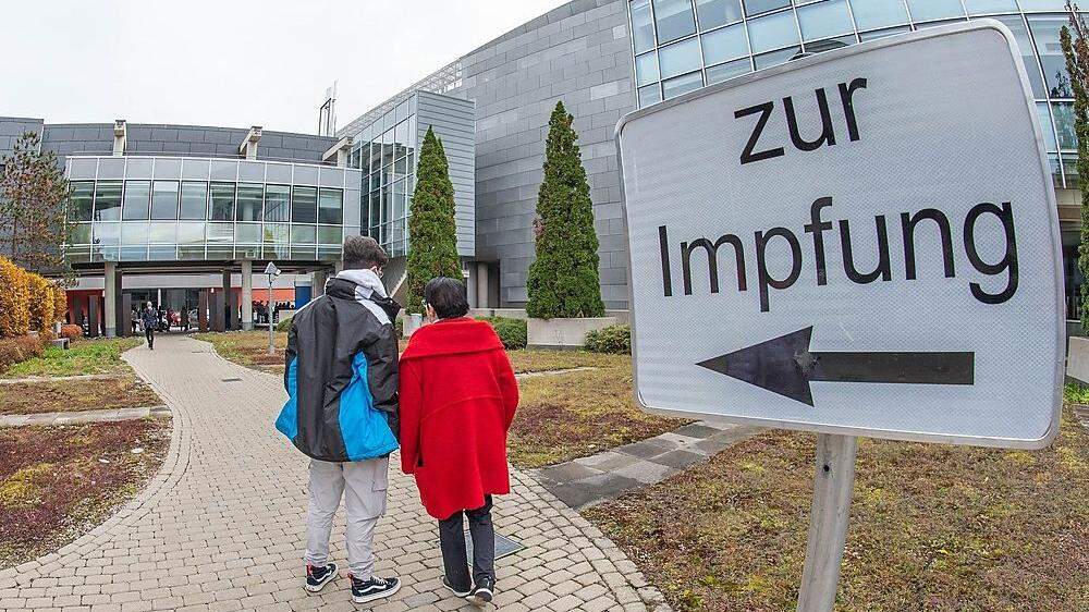 Auch im Alpen-Adria-Center in Klagenfurt wird geimpft