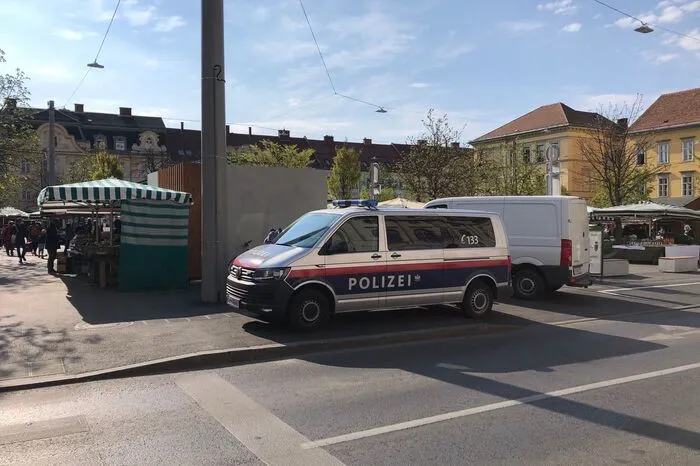 Die Polizei ist auch präsent