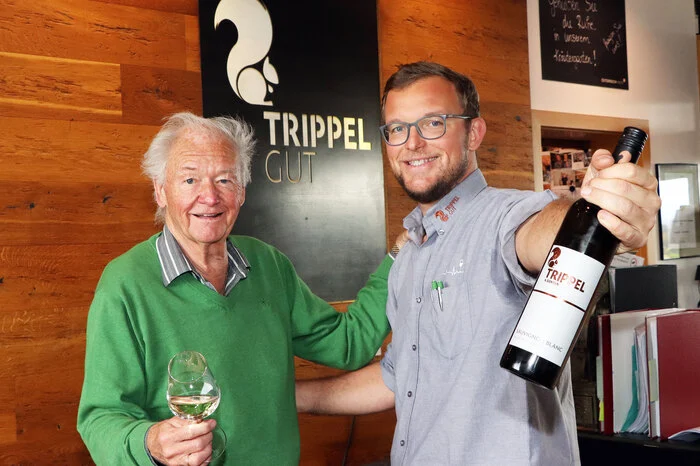 Der Seniorchef Walter Trippel mit Niko Trippel freuten sich über den Erfolg!.