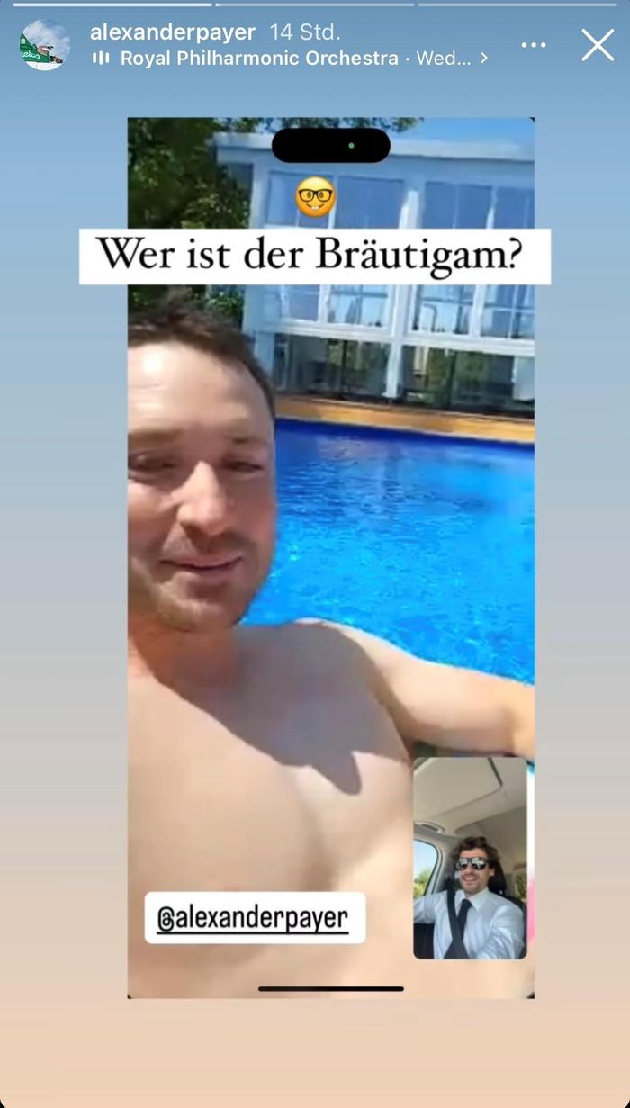 Abkühlung für den Bräutigam 