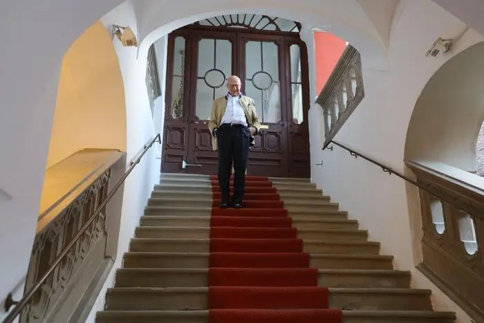 Schlossherr Andreas Bardeau freute sich Gastgeber zu sein