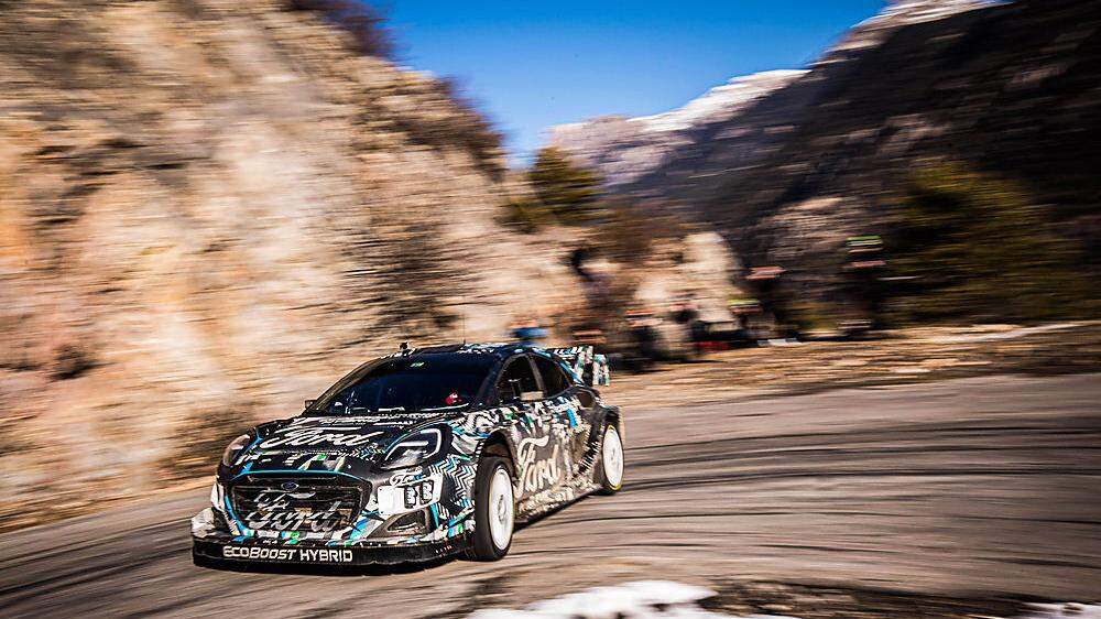 Sebastien Loeb testet den Ford Puma in Monte Carlo