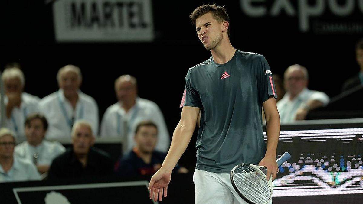 Dominic Thiem ist verärgert