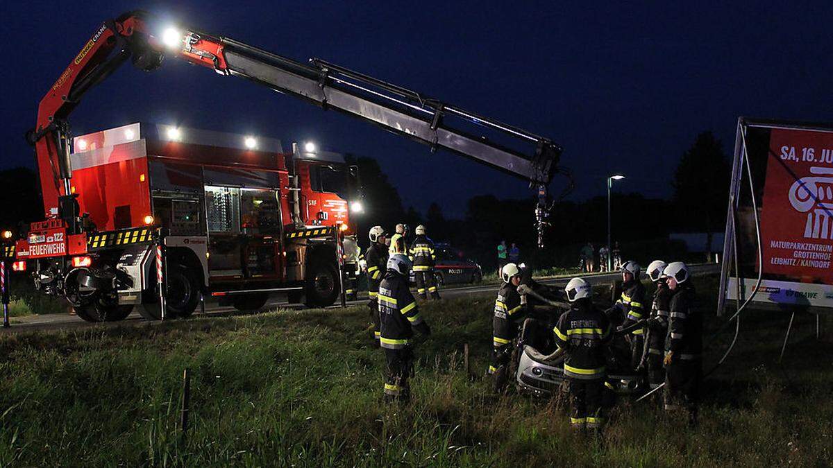 Die Unfallstelle in Leitring