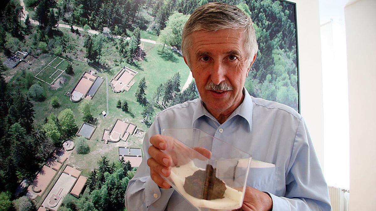 Franz Glaser ist der wissenschaftliche Leiter der archäologischen Forschungen auf dem Hemmaberg und des Pilgermuseums in Globasnitz