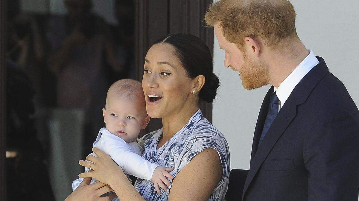 Meghan und Harry mit ihrem Sohn Archie im Jahr 2019