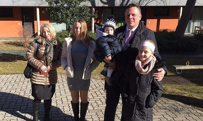 Michael Ehmann kam mit seiner Familie ins Wahllokal