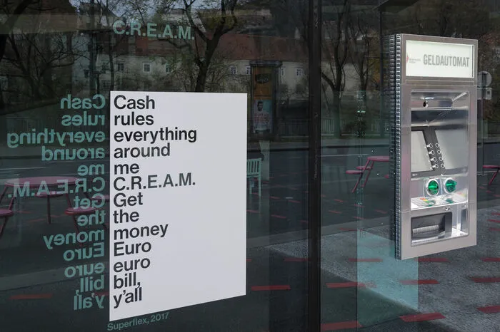 ... "Cash rules everything around me. C.R.E.A.M. Get the money"