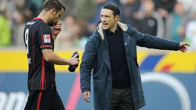Niko Kovac hatte bei seinem Trainer-Debüt für Frankfurt nichts zu lachen