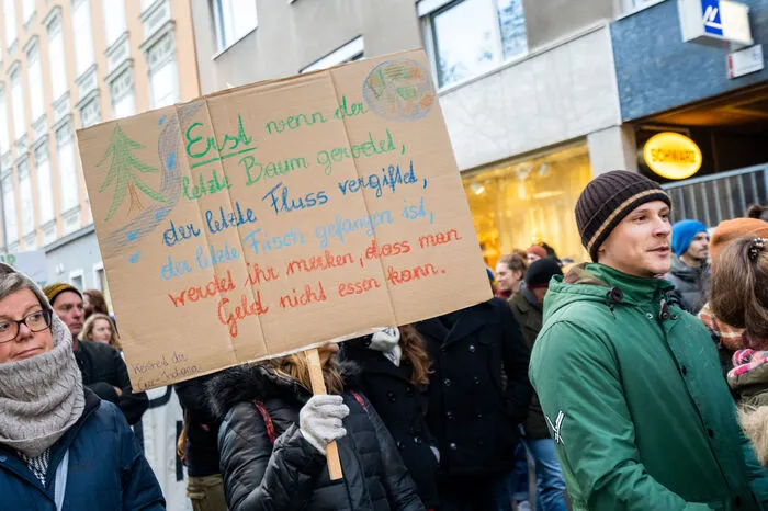 Aufmerksam machen auf die Klimakrise, war das Motto