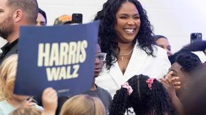 Sängerin Lizzo wirbt für Kamala Harris