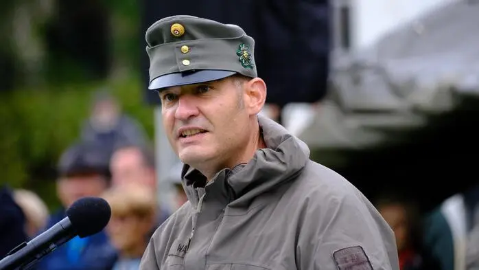 Oberst Matthias Wasinger, scheidender Kommandant des Jägerbataillons 24, würdigte vor allem dessen 50-jähriges Bestehen