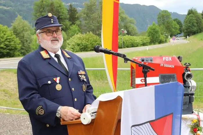 Einen Einblick in die letzten Jahre FF-Ossiach gab der Ehrenbrandrat und Alt-Kdt. Robert Puschl. 