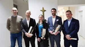 Von links: Marco Franzoi, Gergely Kovacs, Kerstin Hörmaier, Michael Müller und Dirk Bernard