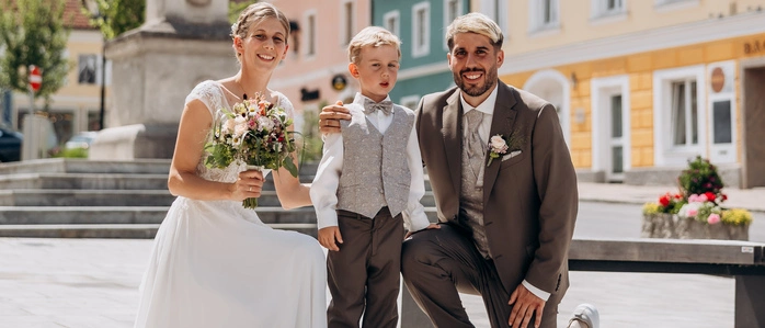 Franziska und Gerd Loibnegger mit Sohn Jonathan (5)