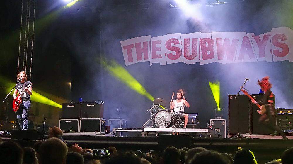 Der Auftritt der „Subways“ war wohl der letzte beim Ring-Festival