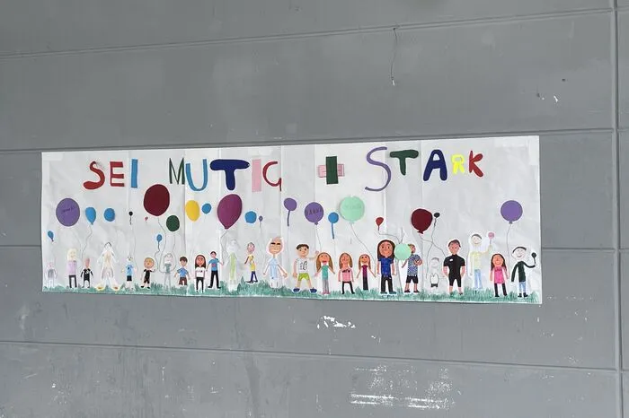 Kinder aus den umliegenden Schulen verwandelten mit ihren Plakaten die Messehalle Oberwart in ein buntes Spektakel.