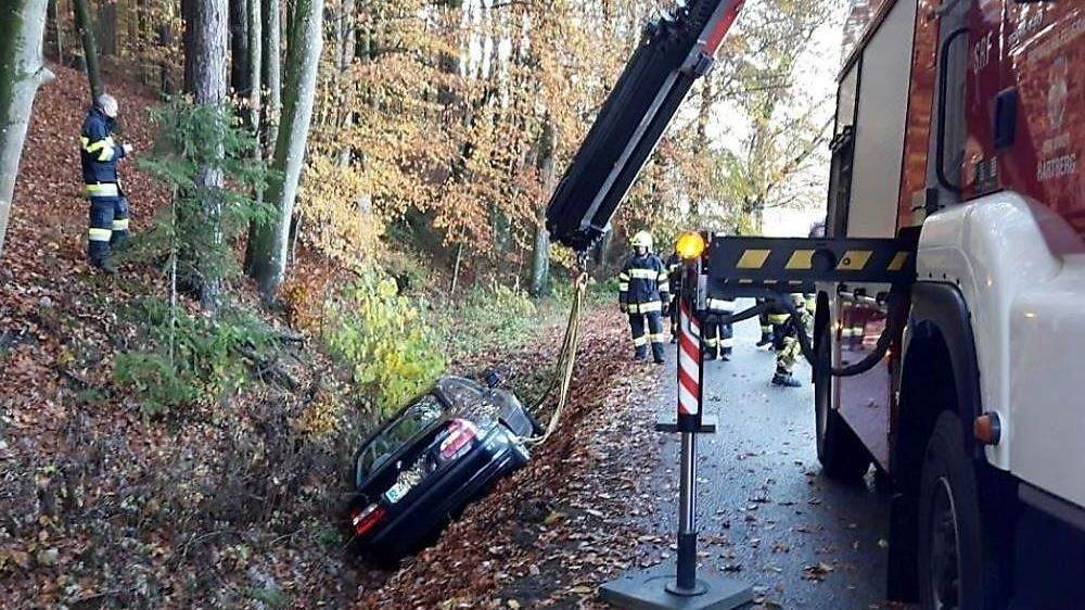 Die Feuerwehren Lafnitz und Hartberg mussten zu einem Unfall ausrücken