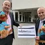 Christian Marchel, Siggi Neuschitzer mit Maskottchen Hubsi HU in Trebesing