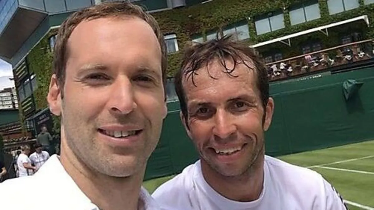 Cech und Stepanek in Wimbledon